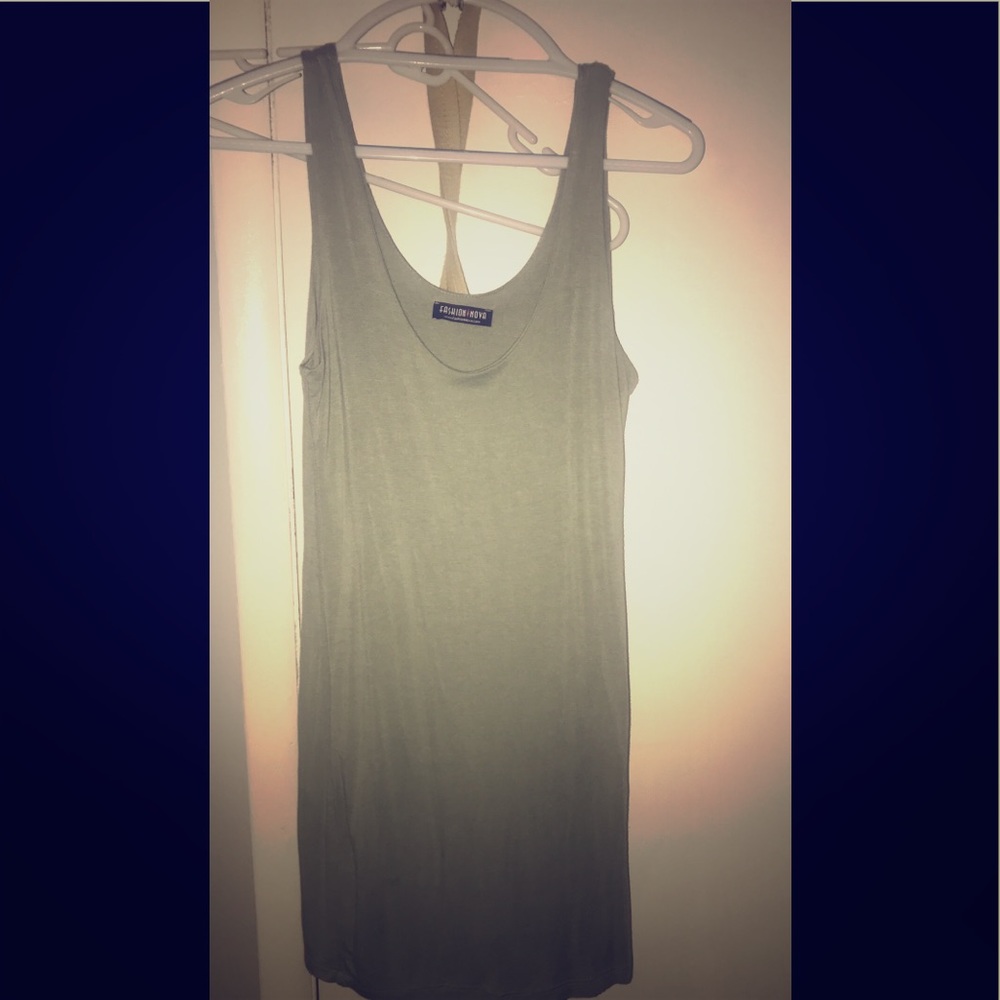 Light green mini dress